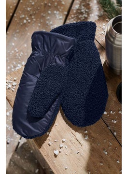 Tchibo Women 1 Pair Mittens, Navy Blue  - Image 1