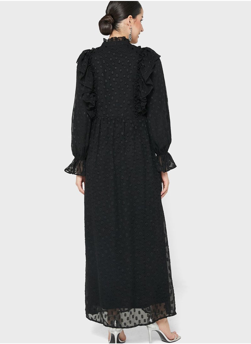 VERO MODA - Ruffle Detail Maxi Dress - Image 1