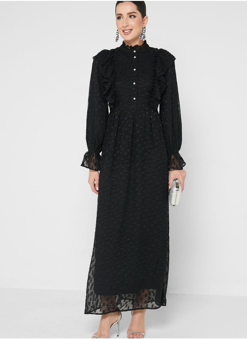 VERO MODA - Ruffle Detail Maxi Dress - Image 1