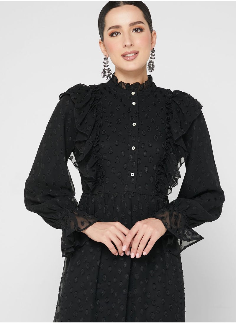 VERO MODA - Ruffle Detail Maxi Dress - Image 1