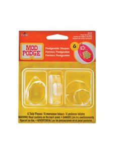 PLAID Podgeable Shapes 6/Pkg Facet Cut  - Image 2