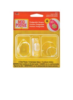 PLAID Podgeable Shapes 6/Pkg Facet Cut  - Image 3