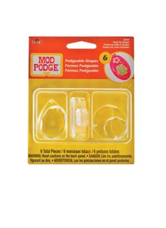PLAID Podgeable Shapes 6/Pkg Facet Cut  - Image 1