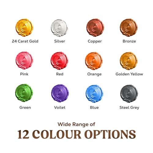 GRANOTONE Acrylic Venezia Metallic Colour | 12 Metallic Shades | 50 ml | Extra Sheen | Non Fading | Indoor/Outdoor | Non Toxic | Multi-Surface | Pro Artist, Hobby Painters & Kid | Made In India - Image 3