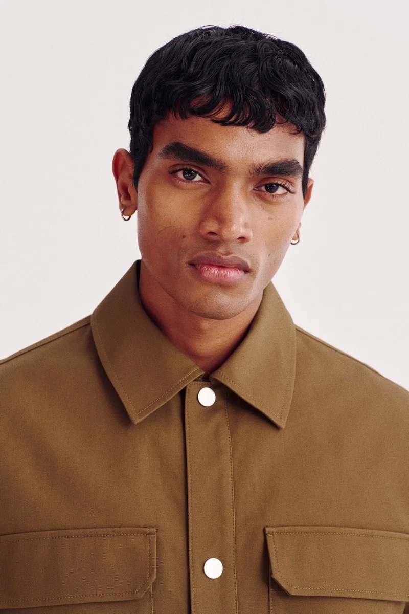 اتش اند ام جاكيت خفيف بقصة مربعة