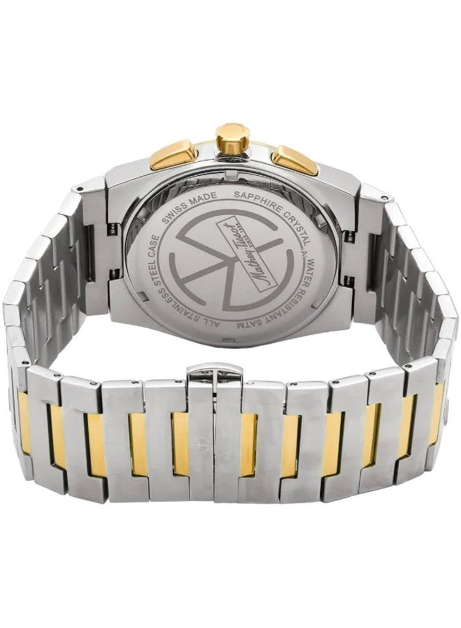 Mathey-Tissot ساعة ماتهي-تيسو زولتان كرونو كرونوغراف كوارتز بقرص أزرق للرجال H117CHBBU - Image 3