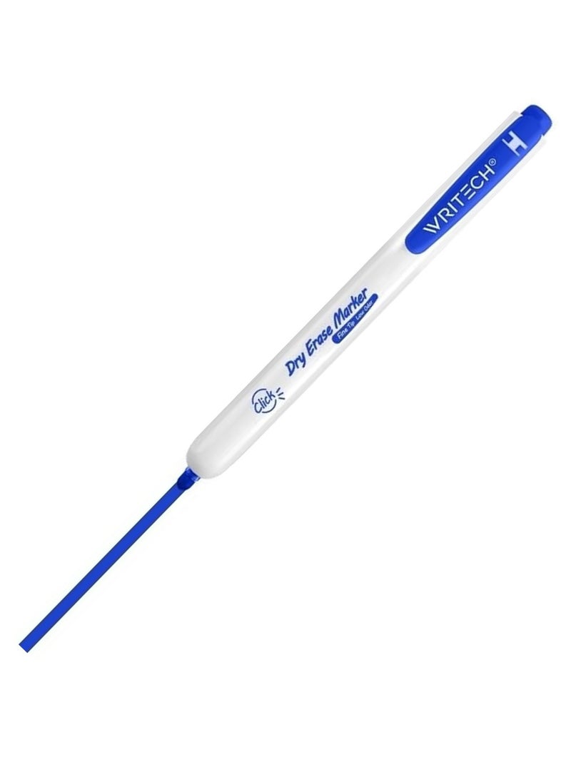 WRITECH 12-Piece Retractable Whiteboard Marker Blue Ink  - Image 2