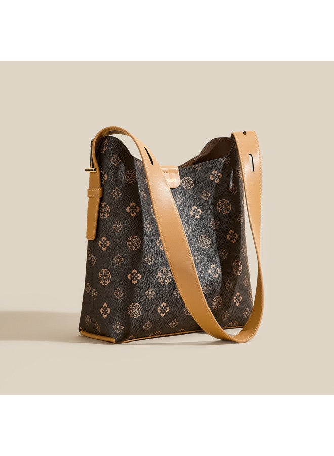 St&Sat Retro Monogram Bag] Tote Bag, Shoulder Bag, Crossbody Bag, Underarm Bag, Bucket Bag For Women - Image 3