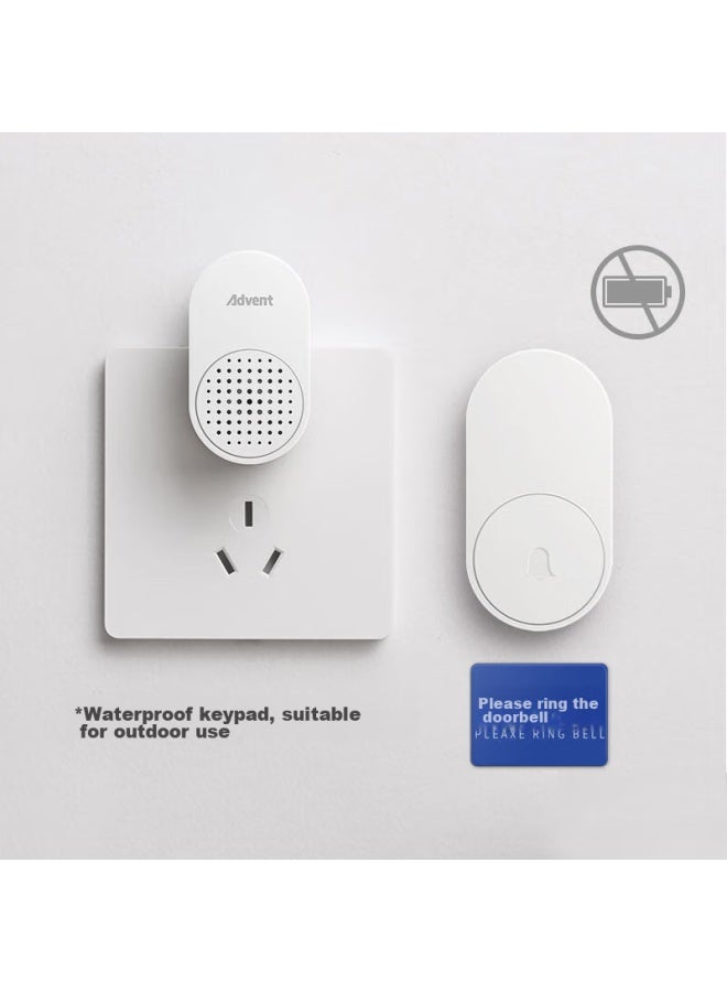 Advent Fl-2 Self-powered Wireless Doorbell, Battery-free, Waterproof, Home Call System, Two Buttons - Image 3