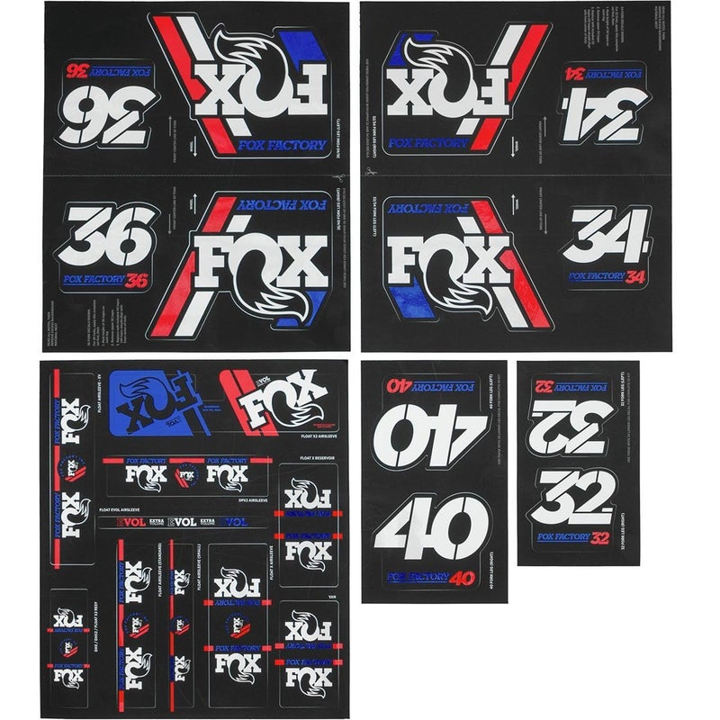 Fox Racing Shox Fork & Shock Heritage Decal Kit - Image 1