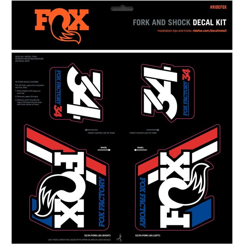 Fox Racing Shox Fork & Shock Heritage Decal Kit - Image 2