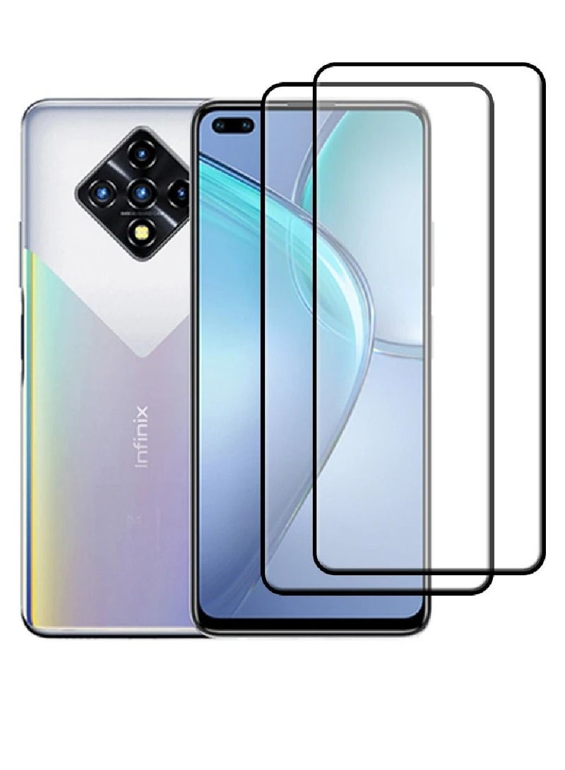 HYX 2 Pack Full Glue Tempered Glass Screen Protector For Infinix Zero 8 - Image 1