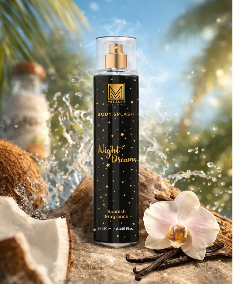 ميلانو معطر للجسم برائحة أحلام الليل الإسبانية 250 مل - Image 2