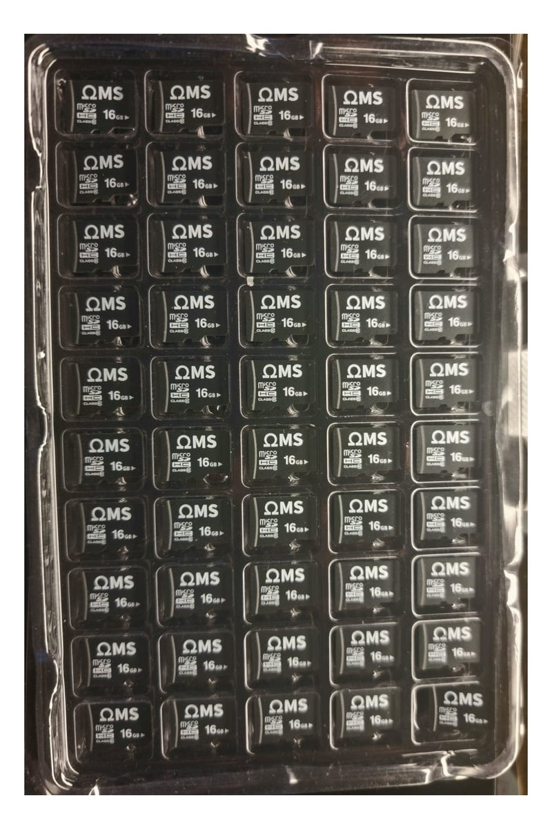 50 Pieces of 16GB QMS  CH94 MicroSD Memory Cards - Image 1