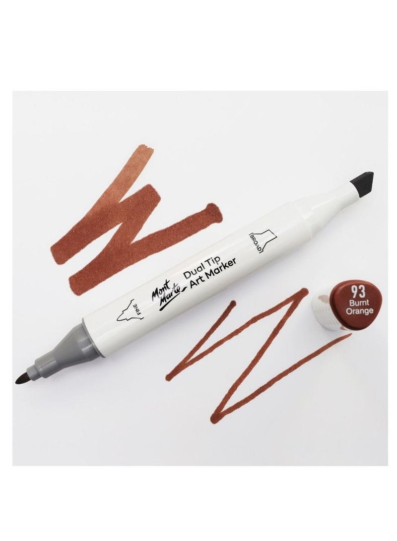 Mont Marte Dual Tip Art Marker Premium- Burnt Orange - Image 2