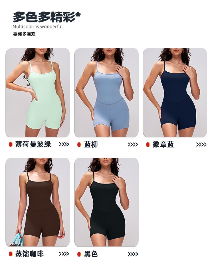 European and American Sports One-Piece Suit - Slim Fit, Breathable, for Running, Yoga, and  Fitness - Image 2