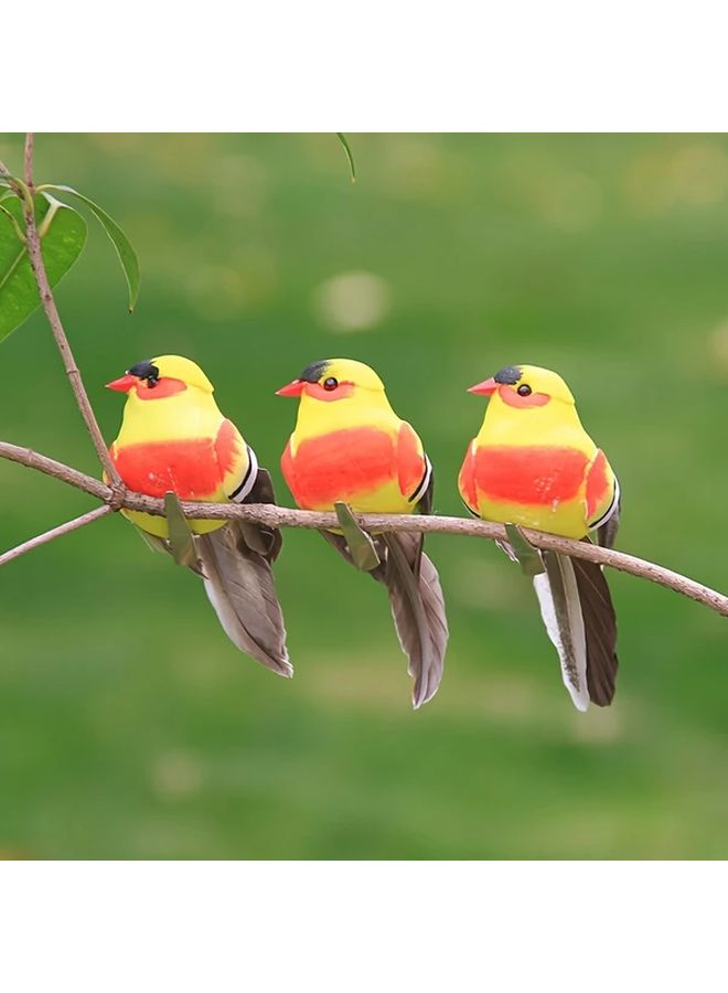 2pcs Colorful Artificial Birds Decor For Garden Patio Indoor Outdoor - Image 2