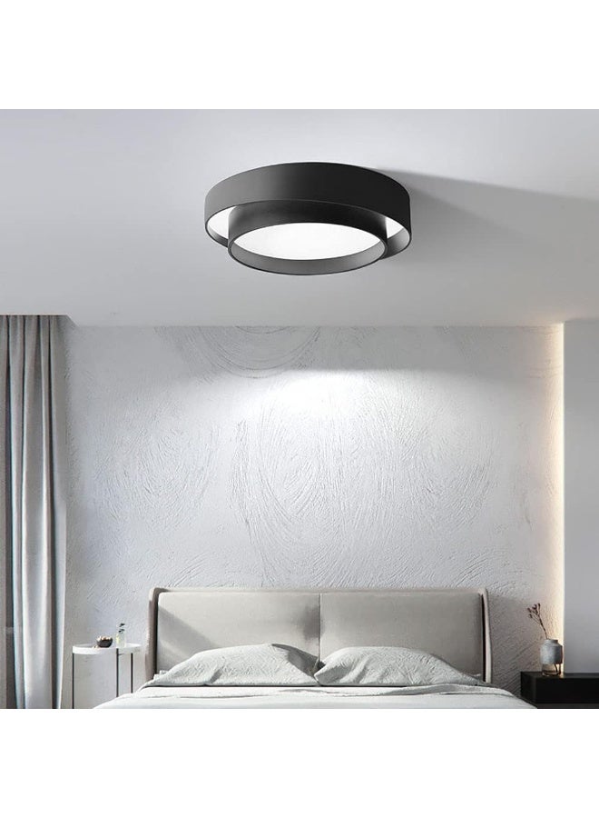 Modern LED Ceiling Light 24W | Flush Mount Round Lamp for Bedroom & Living Room | Ultra Slim Black Ceiling Fixture | Home Lighting, Energy Saving, Stylish Indoor LED Lamp - Image 3