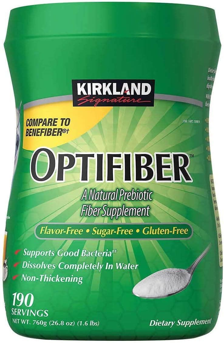 Kirkland Signature Optifiber Natural Prebiotic Fiber Supplement - 26.8 Oz (190 Servings) - Image 3