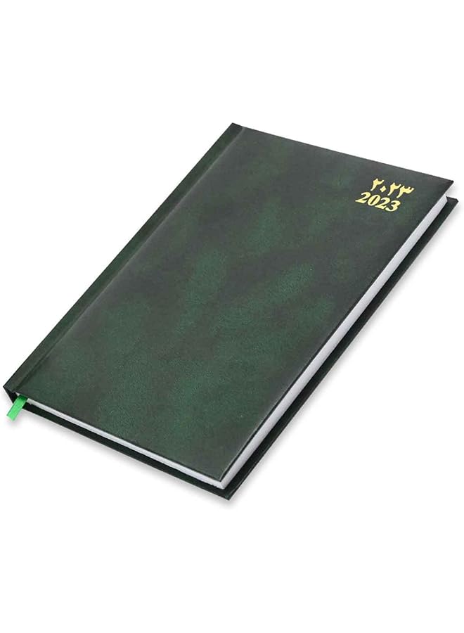 إيروريكس أجندة A5 2023 عربية انجليزية الجمعة والسبت مجتمعة فينيل اخضر Fsdi93Ae23Gr - Image 1