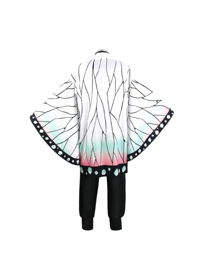 Halamodo مجموعة أزياء قاتل الشياطين شينوبو كوتشو كوزبلاي، ملابس لعب أدوار الأنمي، بما في ذلك الحوري الفراشة الأرجوانية، توب، سروال، لفافات القدمين ودبوس الشعر، مناسبة لاحتفالات عيد الميلاد، عروض المسرح، حفلات المواهب، عروض المواهب، وأوقات مختلفة للبالغين - Image 3