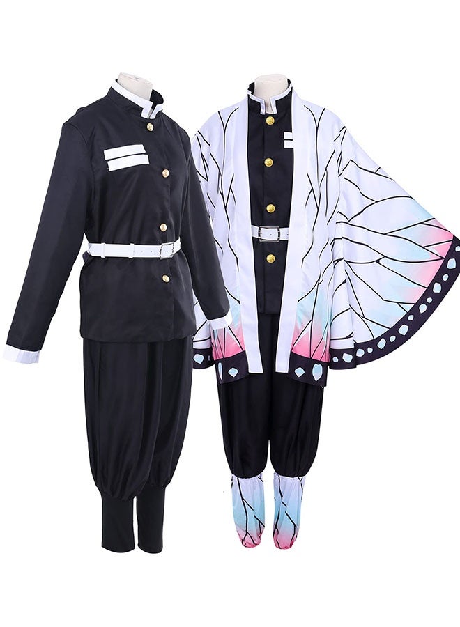 Halamodo مجموعة أزياء قاتل الشياطين شينوبو كوتشو كوزبلاي، ملابس لعب أدوار الأنمي، بما في ذلك الحوري الفراشة الأرجوانية، توب، سروال، لفافات القدمين ودبوس الشعر، مناسبة لاحتفالات عيد الميلاد، عروض المسرح، حفلات المواهب، عروض المواهب، وأوقات مختلفة للبالغين - Image 2