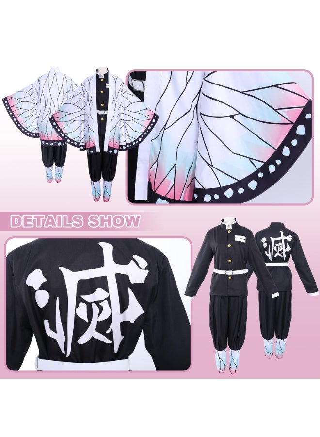 Halamodo مجموعة أزياء قاتل الشياطين شينوبو كوتشو كوزبلاي، ملابس لعب أدوار الأنمي، بما في ذلك الحوري الفراشة الأرجوانية، توب، سروال، لفافات القدمين ودبوس الشعر، مناسبة لاحتفالات عيد الميلاد، عروض المسرح، حفلات المواهب، عروض المواهب، وأوقات مختلفة للبالغين - Image 5