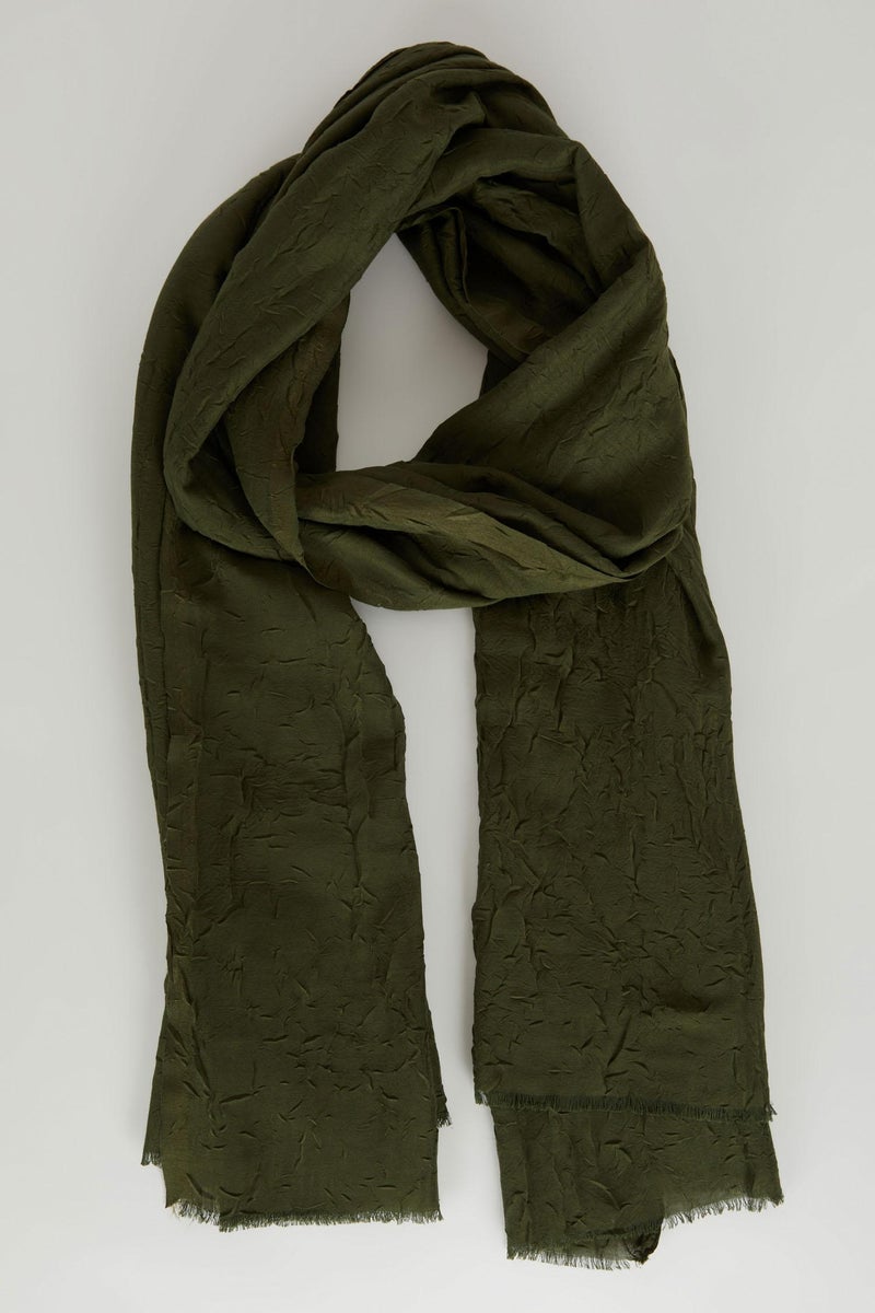 DeFacto Green Woman Cotton Hijab Shawl Casual - Image 5