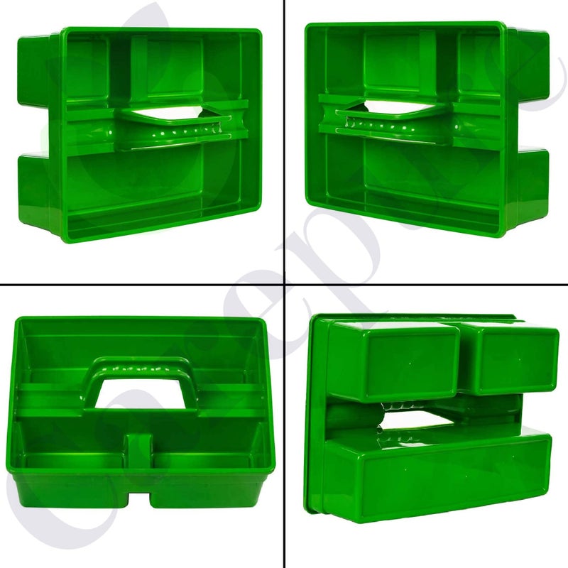 Carepure Caddy Bucket | Industrial Caddy Bucket, Bathroom Caddy, Caddy Organizer, Organizer Basket, Bathroom Organizer Basket, Tool Organizer with Handle for Cleaning Bathroom Floors & Windows (Green) - Image 4