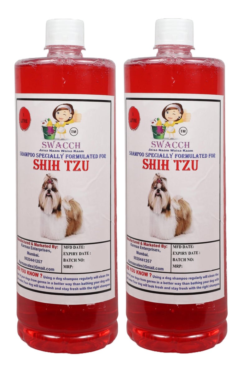 swacch Shampoo | Puppy Safe Shampoo | PH Balanced | Shih Tzu Dog Shampoo 1 Litre Pack of 2 Jasmine + | O PVC Ring Rubber Chew Toy | Teething Chew Toy I Dental Teething I Durable I Combo Pack - Image 2