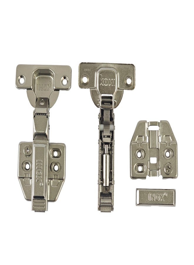 INOX Mild Steel 3D Soft Close Hinge 8 Crank - Clip on NEW for Home, Furniture, & Repair | Kabza Suitable for Windows, Wardrobes & Cabinets (Dia 35mm) Zinc Plated - Image 3