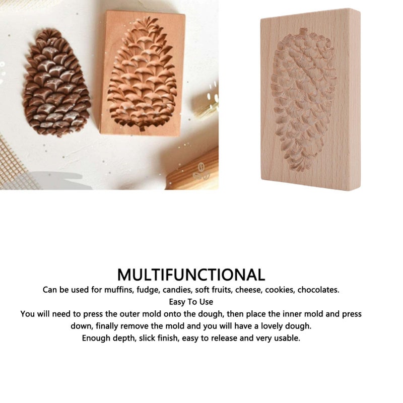 Beech Wood Chocolate Stamp Mold For Baking And DIY Treats - Image 4