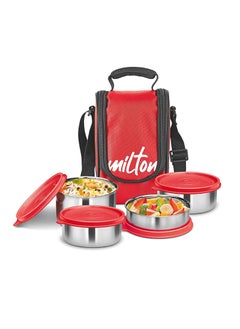 Milton Milton Tasty 4 Stainless Steel Lunch Box Red  - Image 1