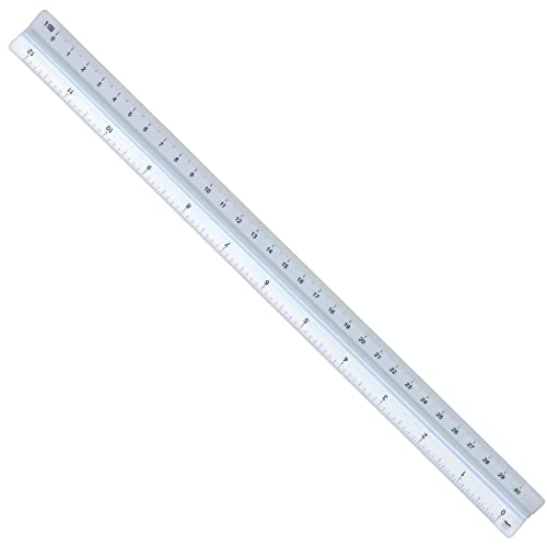 Alvin, Combination Triangular Scale, Metric and English Measurements, White Drafting, Architecture and Drawing Ruler - 12 Inches - Image 3