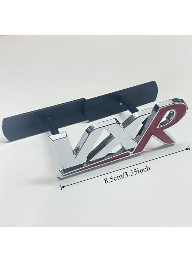 شعار VXR شبكة معدنية رمزية فضية زرقاء 1 قطعة متوافق مع بويك فولفو تويوتا فوكسهول أوبل هولدن جنرال موتورز - Image 2