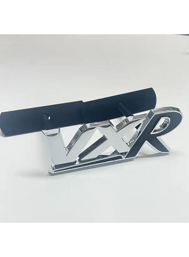 شعار VXR شبكة معدنية رمزية فضية زرقاء 1 قطعة متوافق مع بويك فولفو تويوتا فوكسهول أوبل هولدن جنرال موتورز - Image 4