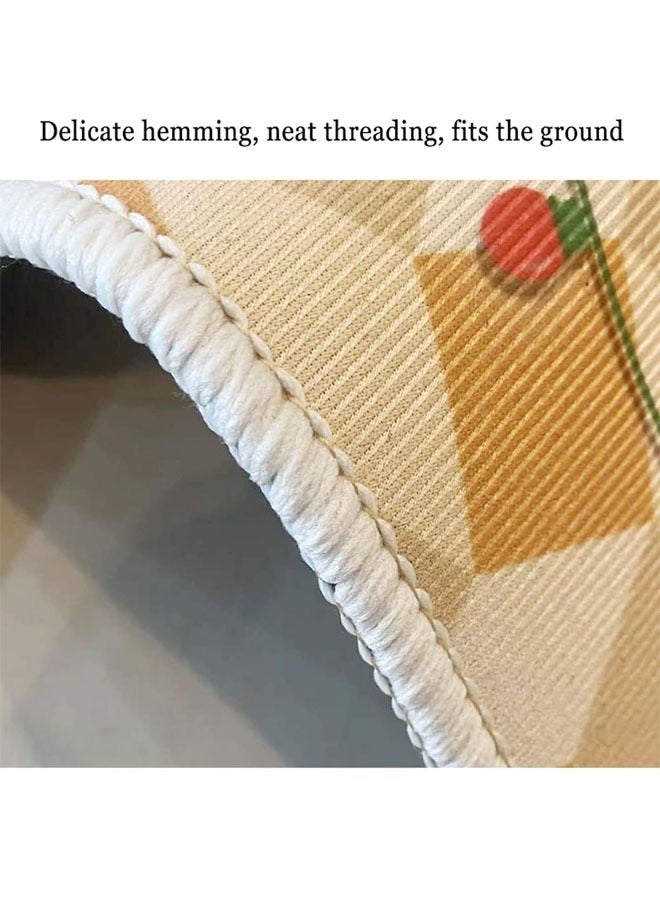 إن كي أكس سجادة غرفة معيشة على الطراز العرقي مصنوعة من الكشمير المقلد مع قاعدة بلاستيكية منقط - Image 3