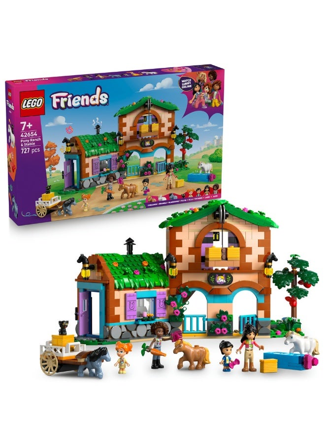 LEGO Friends Pony Ranch & Stable 42654 (727) Pieces - Image 1