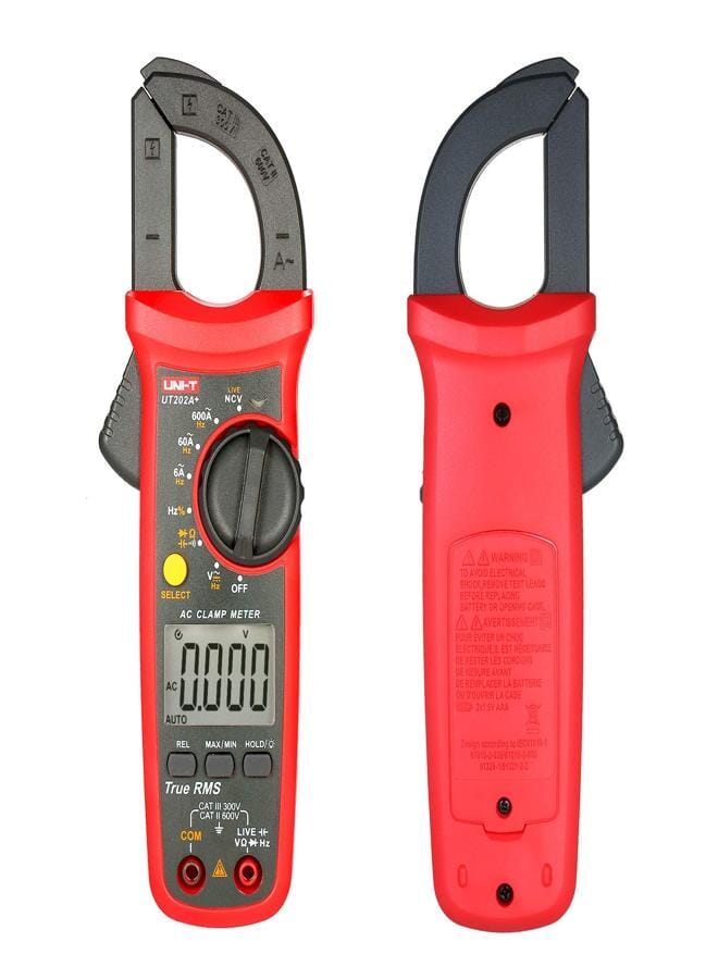 UNI-T Uni-T Aihg Compatible With Ut202A+ 2000 Voltmeter Counts Portable Digital Lcd Multimeter With Automatic Voltage Dc Voltage Ac/Dc Ohm Clamp Tester