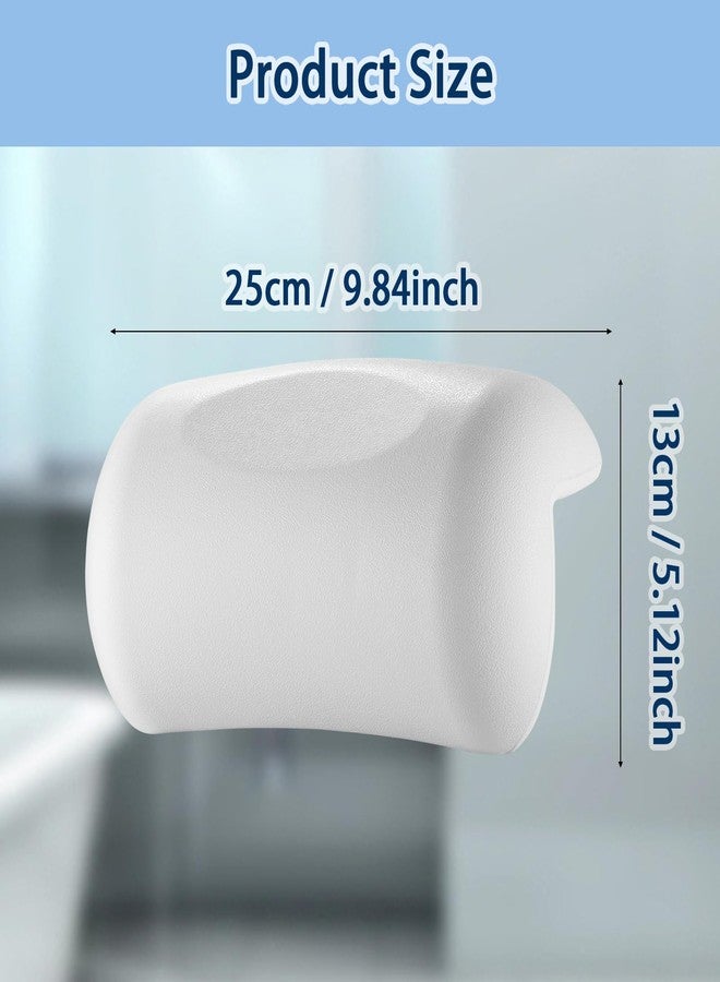 Guluto Bath Pillow Bathtub Pillow, Bath Pillows for Tub Head and Neck Support, Waterproof Bath Tub Pillows with Strong Non-Slip Suction Cups, Relaxing Bath Accessories for Soaking, Spa White - Image 2