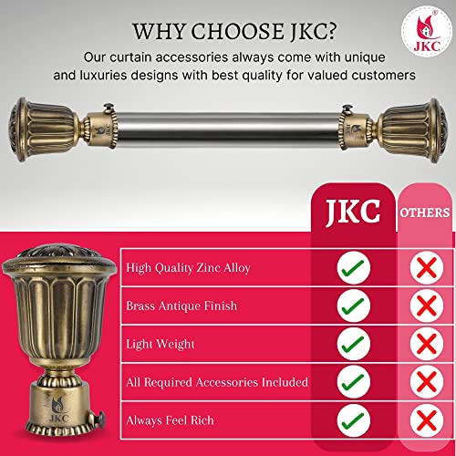 JKC Zinc Alloy Royal Antique Curtain Brackets and Holders, Curtain Holders for Wall, Curtain Brackets, Curtain Holder, Curtain Rod Holder - Brackets 8 - Image 4
