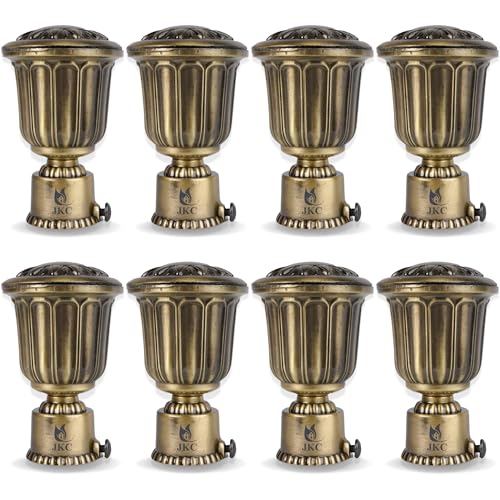 JKC Zinc Alloy Royal Antique Curtain Brackets and Holders, Curtain Holders for Wall, Curtain Brackets, Curtain Holder, Curtain Rod Holder - Brackets 8 - Image 1