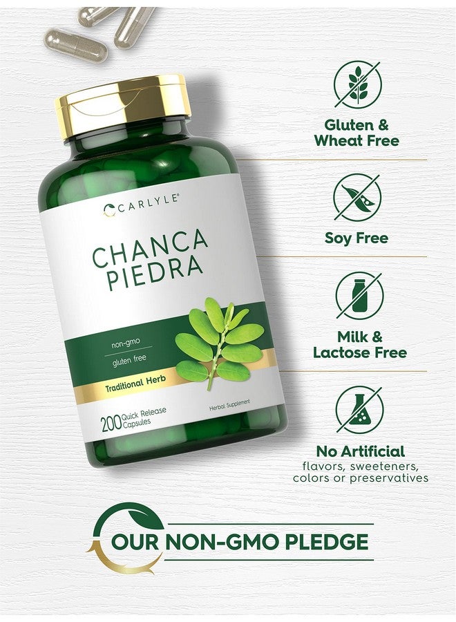 كارلايل تشانكا بيدرا | ٢٠٠ كبسولة | تركيبة أعشاب تقليدية خالية من الكائنات المعدلة وراثيًا والغلوتين - Image 3