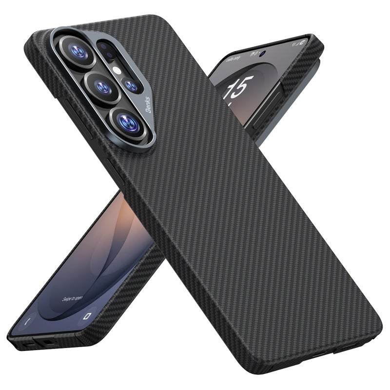 Benks حافظة BENKS S26 Ultra، حافظة ArmorAir لجهاز Samsung Galaxy S26 Ultra متوافقة مع Magsafe، حافظة رفيعة وخفيفة الوزن بتصميم بسيط مصنوعة من ألياف Dupont Kevlar 600D وإطار كاميرا من الألمنيوم - Image 1