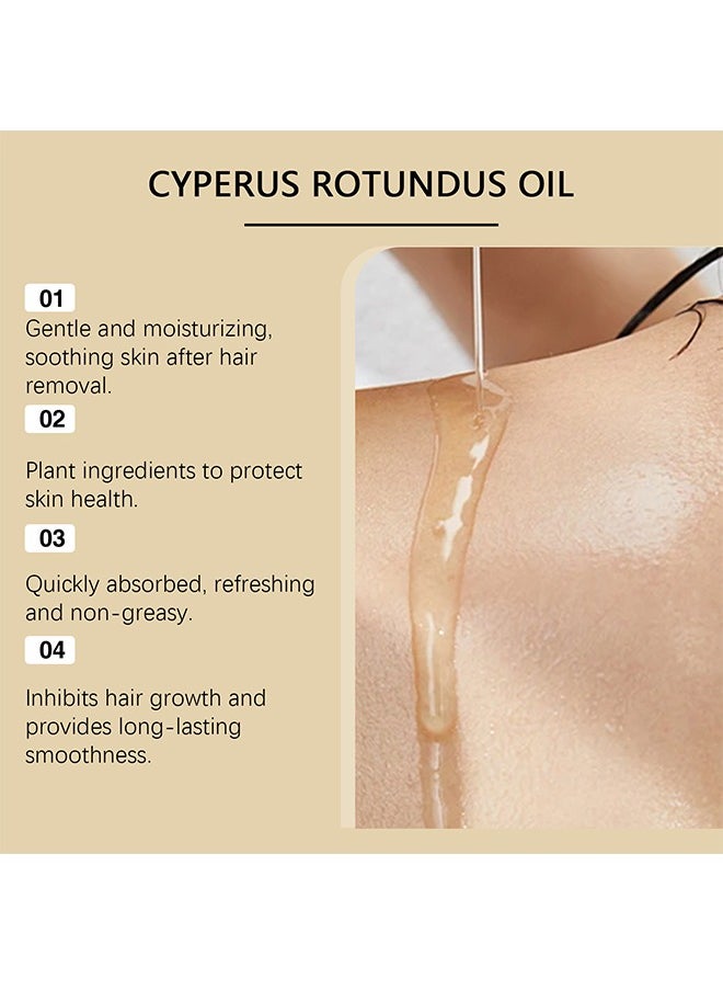 OUHOE Cyperus Rotundus Oil - Cyperus Rotundus Oil For Hair Removal, Cyperus Rotundus Essential Oil, Cyperus Rotundus Oil Naturally, Organic Cypress Oil for Hair Removal 60ml  - Image 4