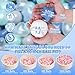 GOGOSO Ball Pit BallsPlastics Balls for Ball Pit Stars Hearts Shape for PastelBall for Toddlers Kids StarHeart BallsCream BluePearl Blue200pcs - Image 4