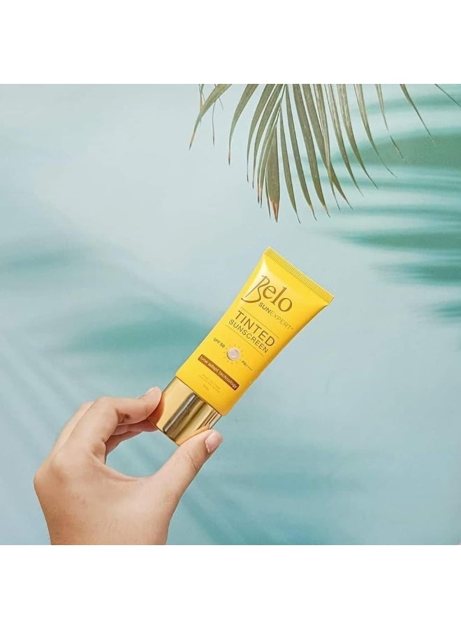 Belo SunExpert Tinted Sunscreen Tone Adapt Technology SPF 50 PA++++ Face Sunscreen Cream UV Protection Skin Brightening Sunblock 50ml - Image 2