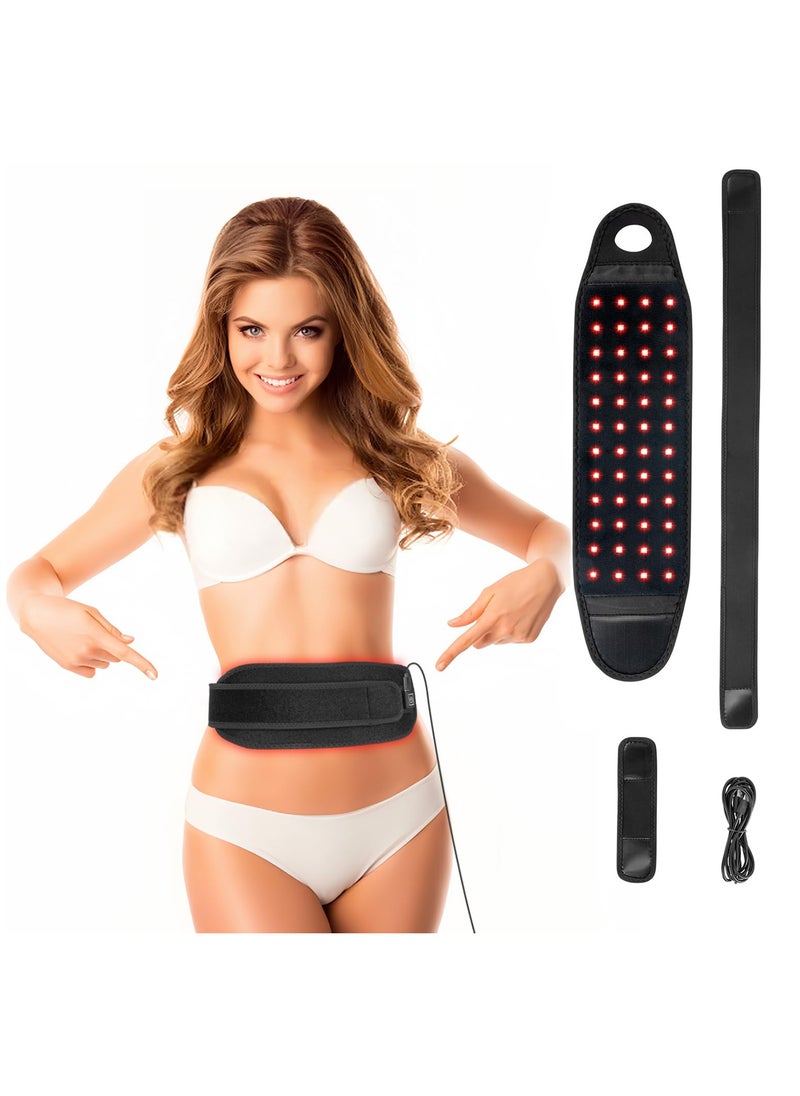 KASTWAVE جهاز الضوء الأحمر بالأشعة تحت الحمراء، مصباح ضوء أحمر بالأشعة تحت الحمراء LED بطول 660 نانومتر و808 نانومتر، وسادة عالمية ناعمة، حزام ضوء أحمر وأشعة تحت الحمراء القريبة للمعصم والعضلات والظهر والركبة والكتف، مع كابل USB محمول للاستخدام  - Image 1