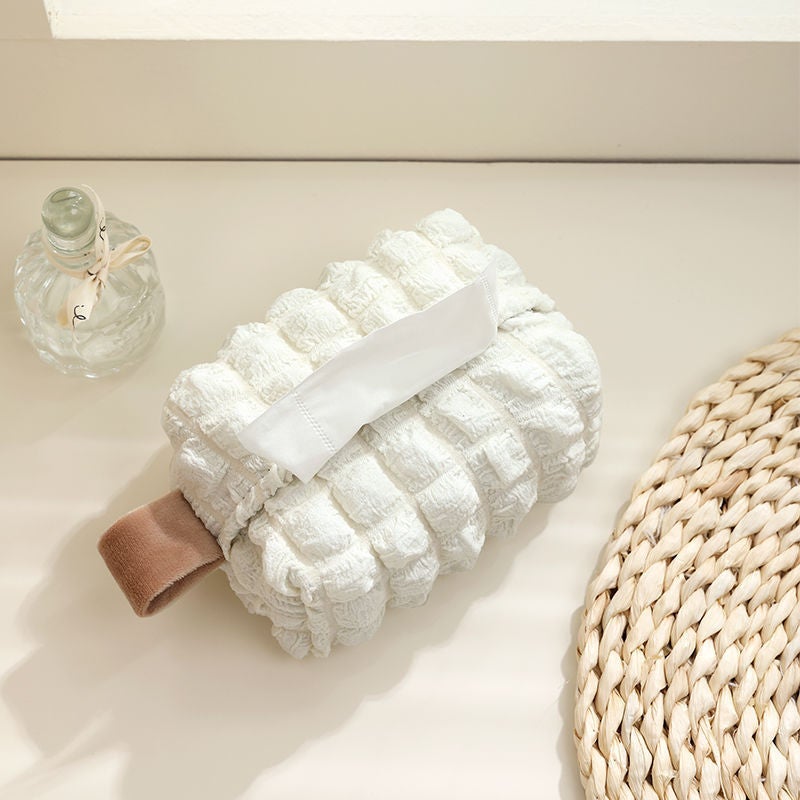 Popular Cute Creative Tissue Box Desktop Tissue Box Living Room Paper Drawer Bedside Fabric Bedroom Napkin Storage Cover - Image 1