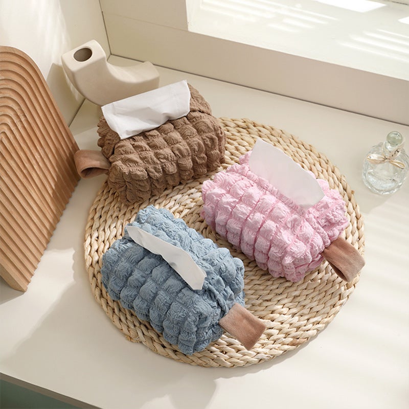 Popular Cute Creative Tissue Box Desktop Tissue Box Living Room Paper Drawer Bedside Fabric Bedroom Napkin Storage Cover - Image 2